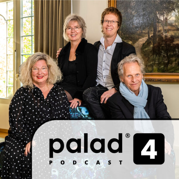 Palad Podcast Cover: Ilkka Suppanen, Päivi Balomenos, Jaana Partanen ja Heikki Lamusuo Norjan Suurlähetystössä.