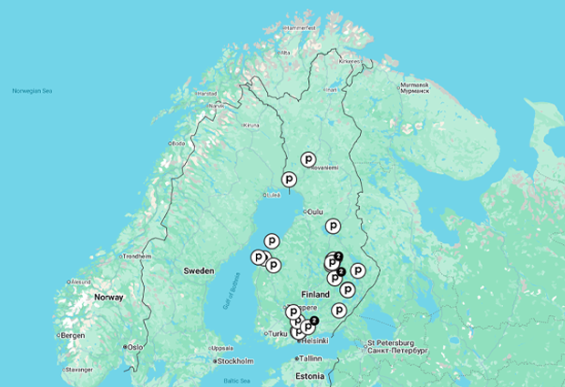 Uusi Palad kalusteiden referenssikartta auttaa löytämään Palad kalusteiden kohteita. | New Palad furniture map helps you to locate different Palad references.